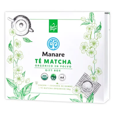 Té Matcha Gift Box Orgánico 50 G - Manare